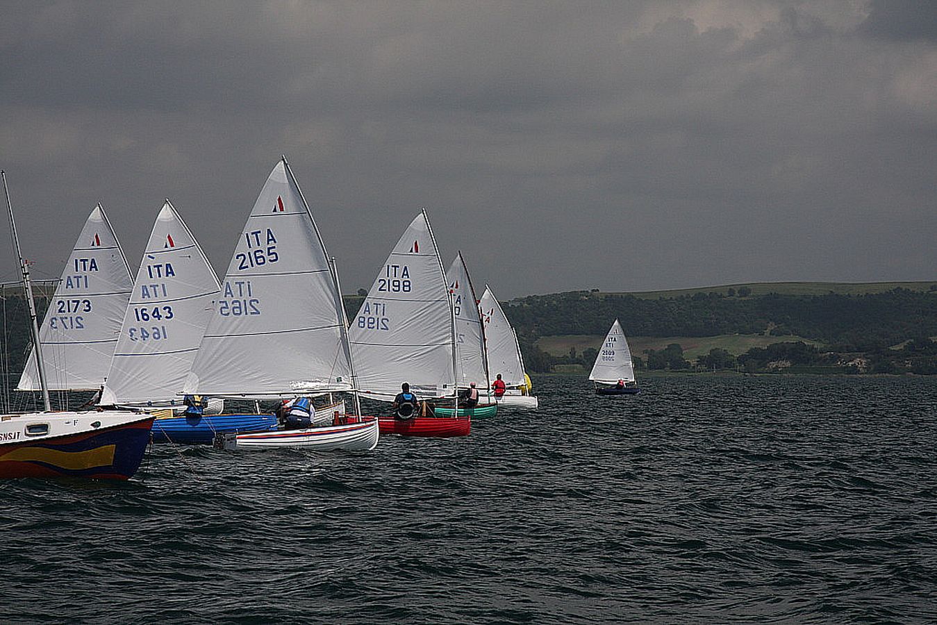barche in regata durante trofeo fosco santini 2011